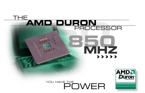 The AMD Duron Processor 850mhz