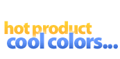 hot product, cool colors