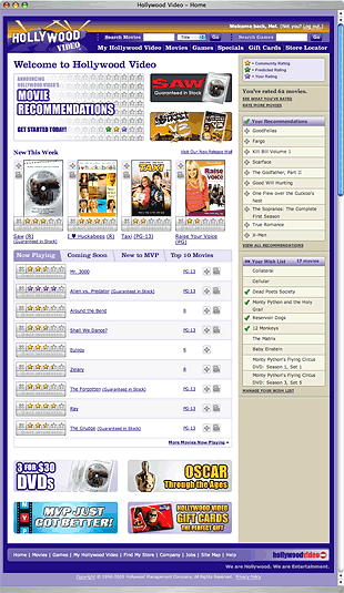 Image of Hollywood Video design